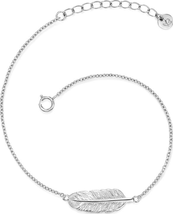 Glanzstücke München Damen Feder Sterling Silber silber 17,0 cm Basislänge + 3,0 cm Verlängerung - 8188 (17 cm, Sterling Silber)
