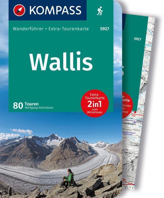 Actual product image KOMPASS Hiking Guide Valais,80 tours