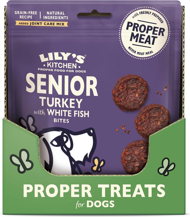 Produktbild Lily's Kitchen Snack Senior Truthahn & Fisch (Senior, 1 Stk., 75 g)