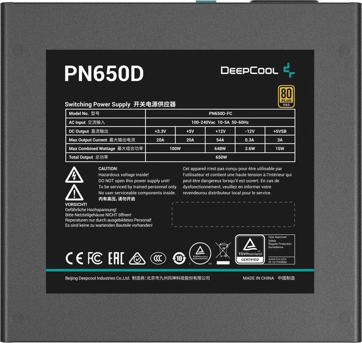 Image du produit Deepcool PN650D 650w Gold Direct PSU (650 W)