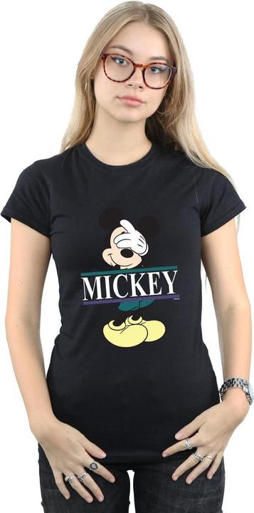 Actual product image Disney Womens/Ladies Mickey Mouse Letters Cotton T-Shirt (M)