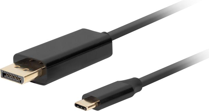 Produktbild Lanberg CA-CMDP-10CU-0010-BK video cable adapter USB Type-C DisplayPort Black (1 m, DisplayPort)