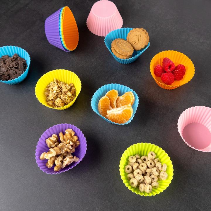 Immagine prodotto Intirilife 12 pezzi Stampi per muffin in silicone (4.50 cm)