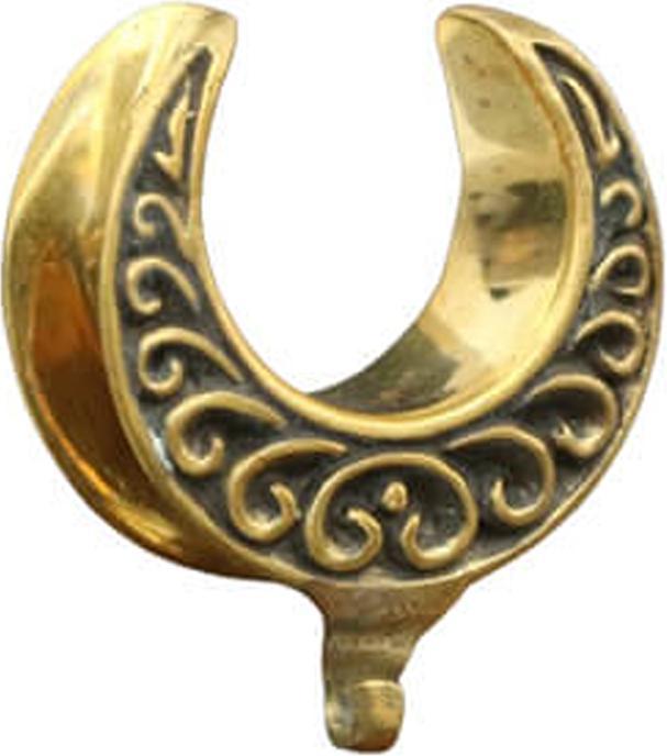 Actual product image Star Piercing Saddle gold-plated filigree heart ring for pendant (Brass)