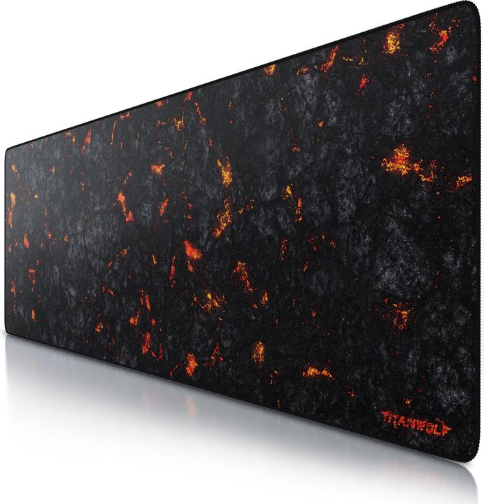 Actual product image Titanwolf Gaming Mouse Pad, XXXL Speed Mouse Mat 1200 x 400 mm, Speed & Precision, Lava (3XL)