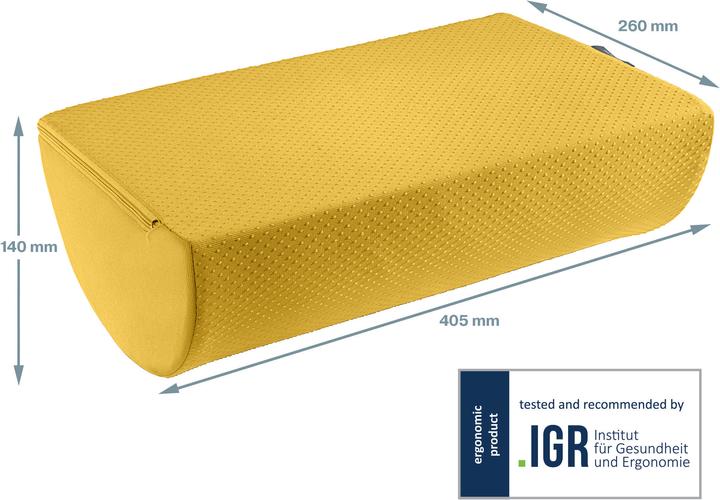 Actual product image Leitz Footrest in yellow (26 x 14 x 40.5 cm)