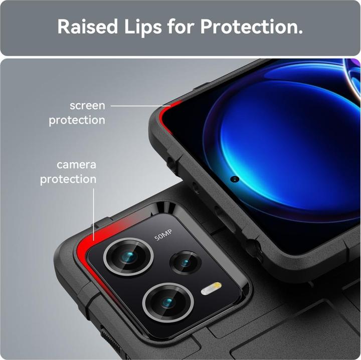 Produktbild Screenguard Xiaomi Redmi Note 12 Pro 5G Rugged Shield Hülle (Xiaomi Redmi Note 12 Pro 5G)