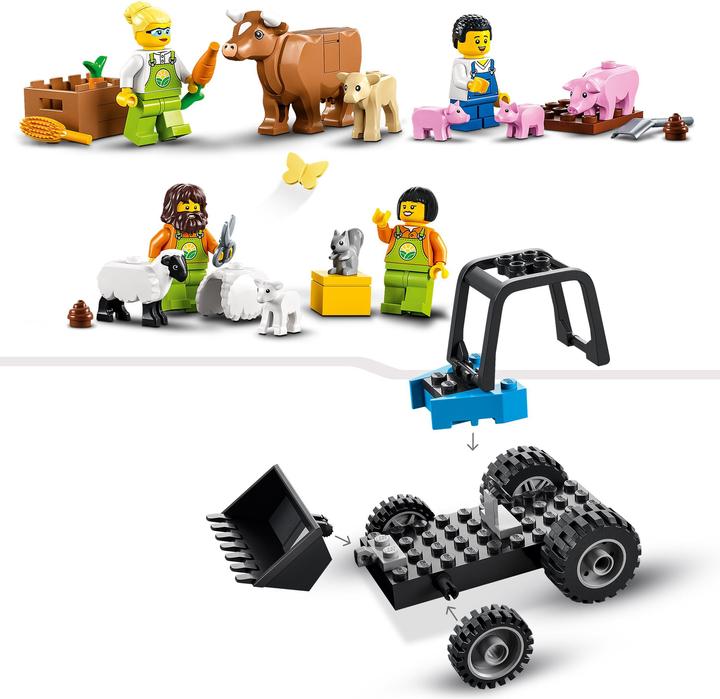 Actual product image LEGO Farm with animals (60346, LEGO City)