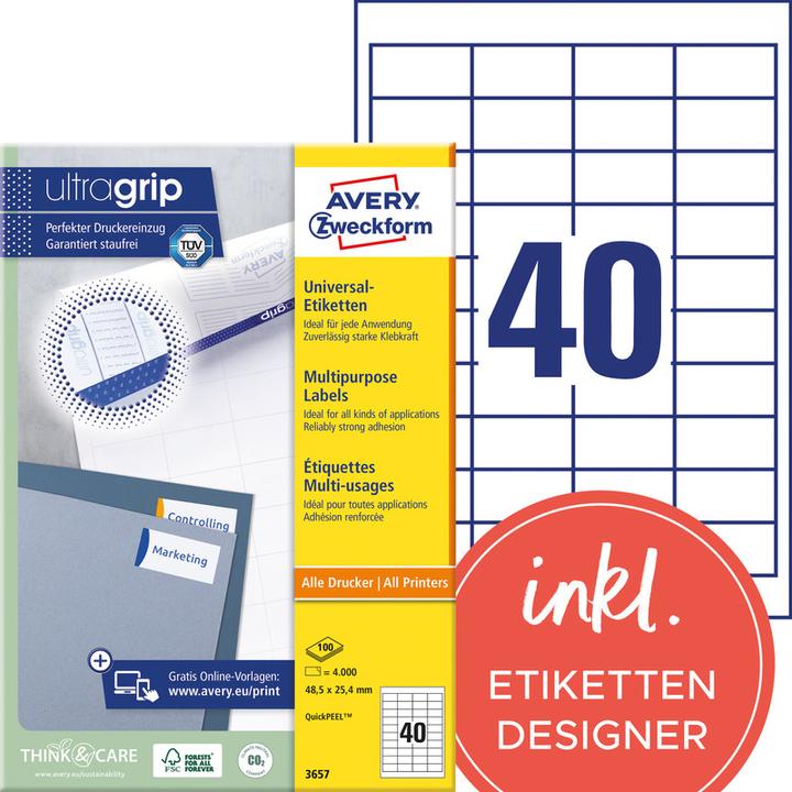 Produktbild Avery Universal-Etiketten