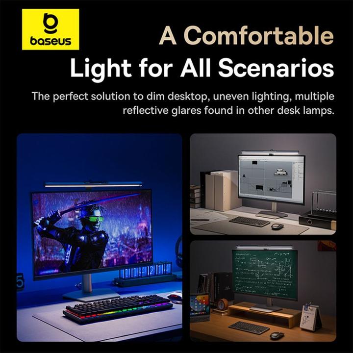 Actual product image Baseus i-Wok 3 lamp for monitor (black)