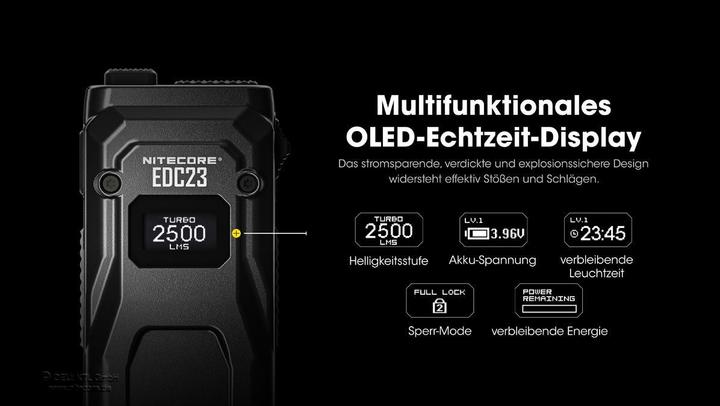 Produktbild Nitecore EDC23 (10.28 cm, 2500 lm)