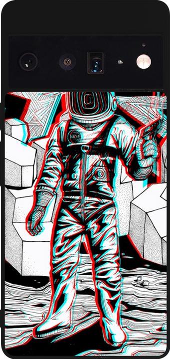 Immagine prodotto PhoneLook Coque Silicone rigide noir Anaglyph Astronaut (Google Pixel 6 Pro)