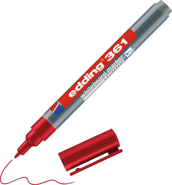 Immagine prodotto Edding Marcatore lavagna bianca 361 (Rosso, 1 mm, 1 x)