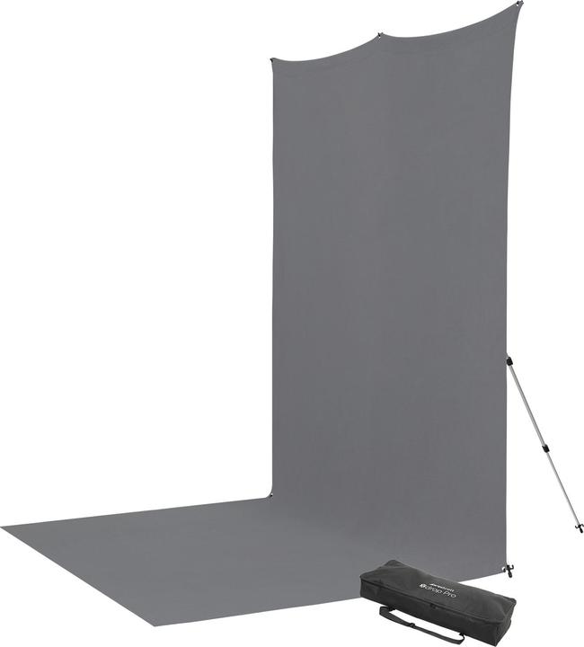 Image du produit Westcott X-Drop Pro - Neutral Gray (8' x 13') Wrinkle-Resistant Backdrop Kit, 2.4x4 m (8 cm, 13 cm)