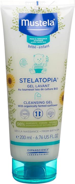 Actual product image Mustela Bébé Stelatopia® Cleansing Gel