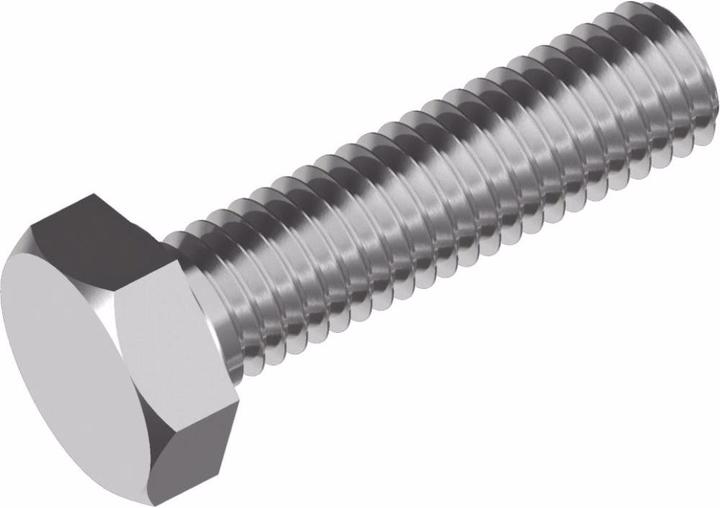 Wasi Sechskantschrauben DIN 933 - Edelstahl A2-70 Gewinde bis Kopf M10x 50 (50 Schrauben pro Stück)