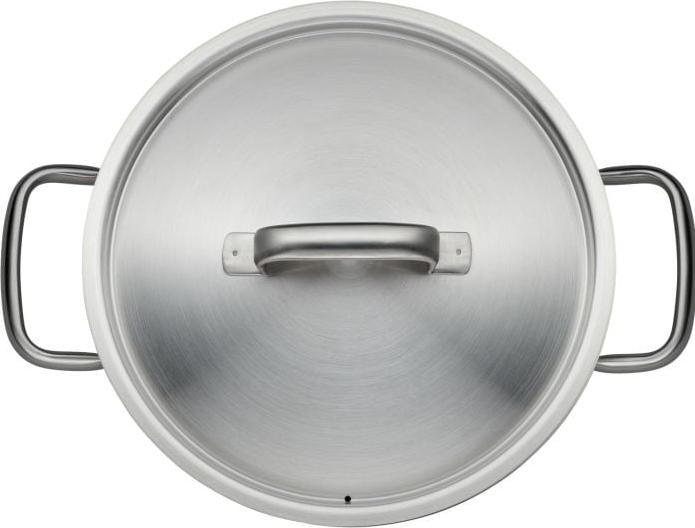 Actual product image WMF Roasting pan GOURMET PLUS Silver-coloured (24 cm, Casserole + Stewpot, Pot, Stainless steel)