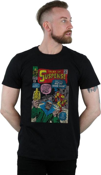 Produktbild Iron Man Distressed Suspense Cover TShirt (XL)