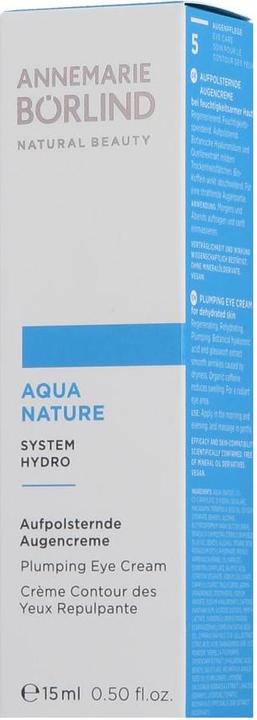 Produktbild Annemarie Börlind AQUANATURE Aufpolsternde Augencreme (Crème, 15 ml, Tag + Nacht)