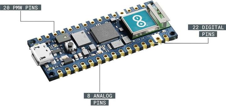 Actual product image Arduino Developer board Nano RP2040 Connect without pin headers