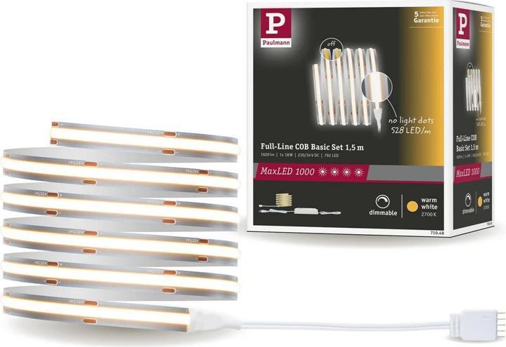 Actual product image Paulmann MaxLED 1000 Full-Line COB Stripe Set (Warm white, 150 cm, Indoor)