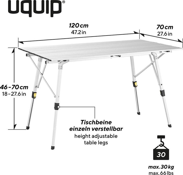 Actual product image Uquip Variety camping table