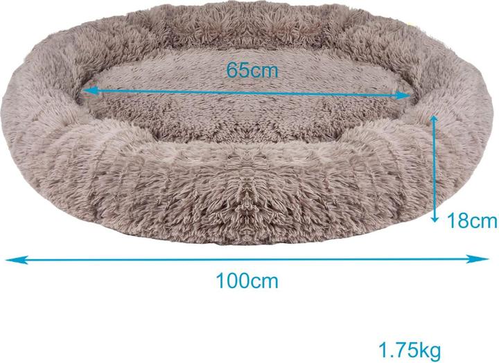 Immagine prodotto Intirilife Letto per animali domestici Beige Diametro 100 cm (Cane, Gatto)
