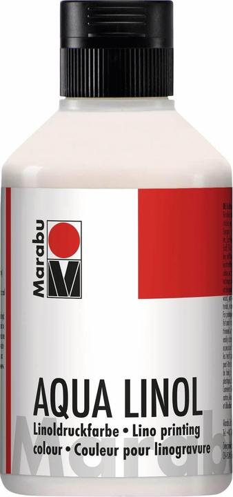 Produktbild Marabu Aqua-Linoldruckfarbe weiss (Weiss, 250 ml)