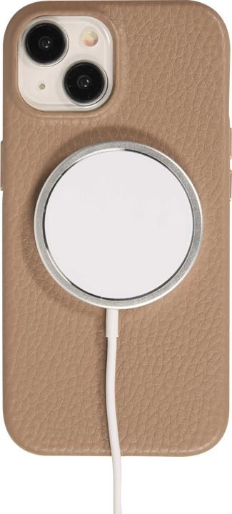 Actual product image PhoneLook Cover Fully grained luxury calfskin with metal buttons and MagSafe (Apple iPhone 15)