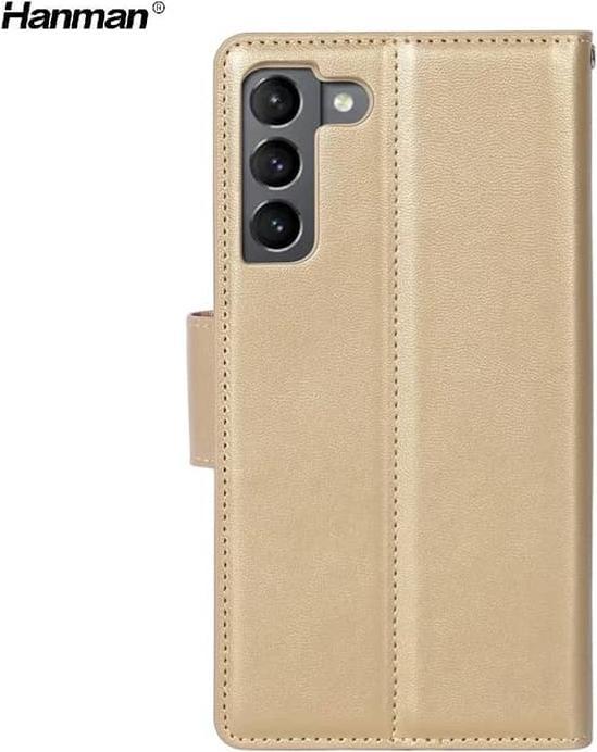 Produktbild Hanman Samsung Galaxy S10 Lite - Mill Flip Case mit 3 Kartenfächern, gold (Samsung Galaxy S10 Lite)