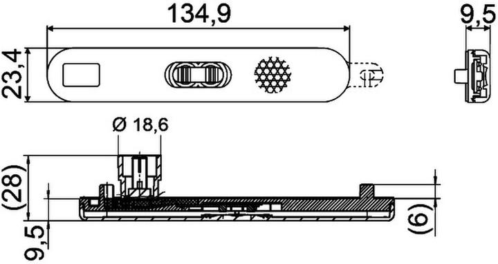 Produktbild Hella Seitenmarkierungslicht LED für DAF MAN NEOPLAN HYMER VISEON NOGE