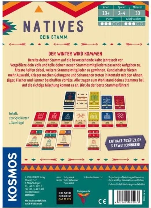 Actual product image Kosmos Native (German)