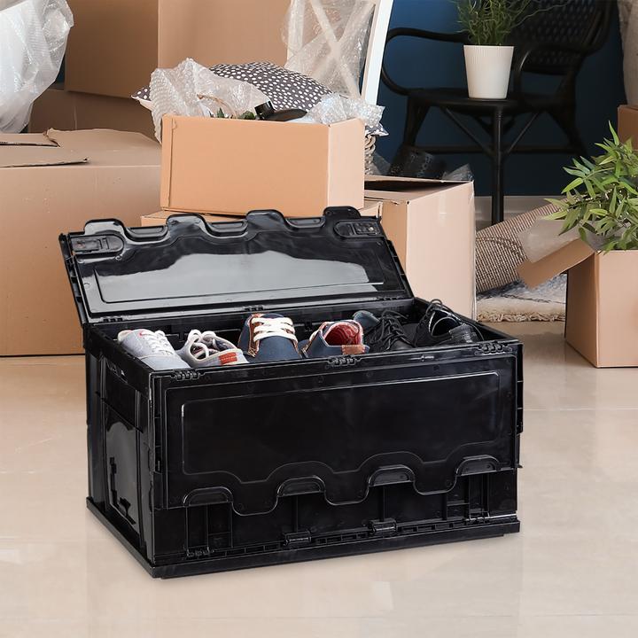 Immagine prodotto Relaxdays Box pieghevole da 60 l con coperchio (58,5 x 39,5 x 32,5 cm, 60 l)