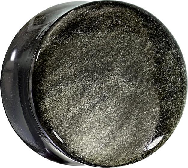 Star Piercing Flared Plug aus goldenem Obsidian Stein (ohne Messing, Mineralisch)