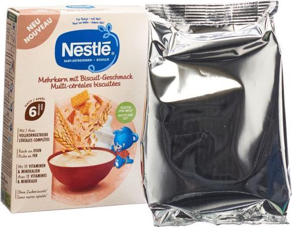 Nestlé Baby-Getreidebrei Mehrkorn mit Biscuit-Geschmack (220 g)