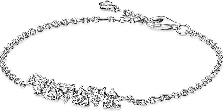 Pandora Armband Endlose Herzen (18 cm, Sterling Silber 925)