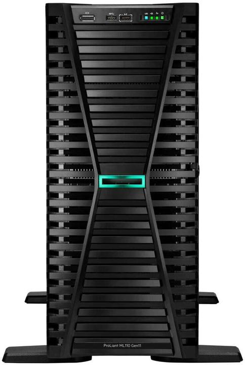 Actual product image HPE ProLiant ML110 Gen11 Tower Xeon-S 4510 12-Core 2.4GHz 2x32GB-R 8xSFF Hot Plug 2x480GB SSD MR408i (Intel Xeon Silver 4510, 64 GB, Tower Server)