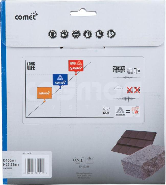 Actual product image Makita Diamond cutting disc 150x22,23