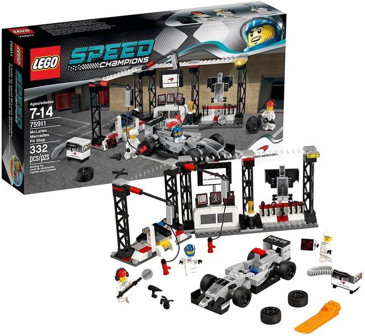 Produktbild LEGO Speed Champions - McLaren Mercedes Boxenstopp (75911, LEGO Speed Champions)