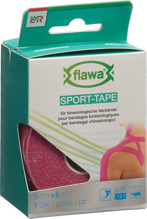 Produktbild Flawa Sport-Tape 5cmx5m pink (5 m)