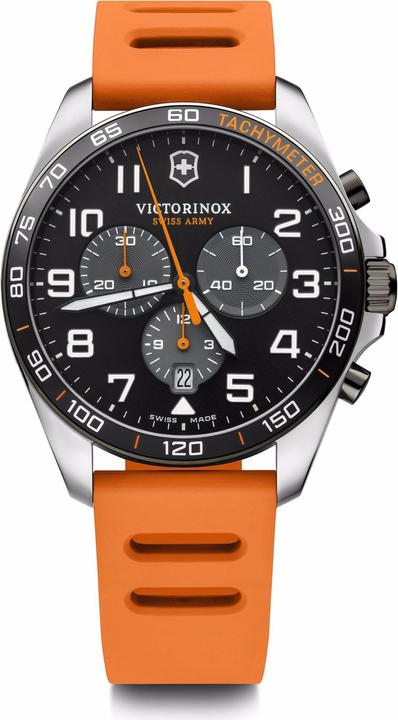Schwarz, Silber, Orange