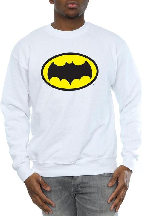 Actual product image Mens Batman TV Series Logo Cotton Sweatshirt (3XL)