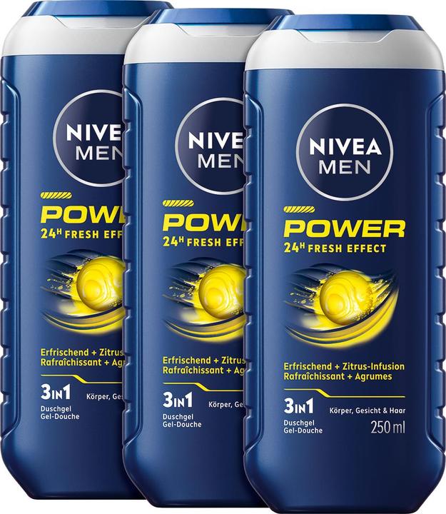 NIVEA Pflegedusche Power Trio (750 ml)
