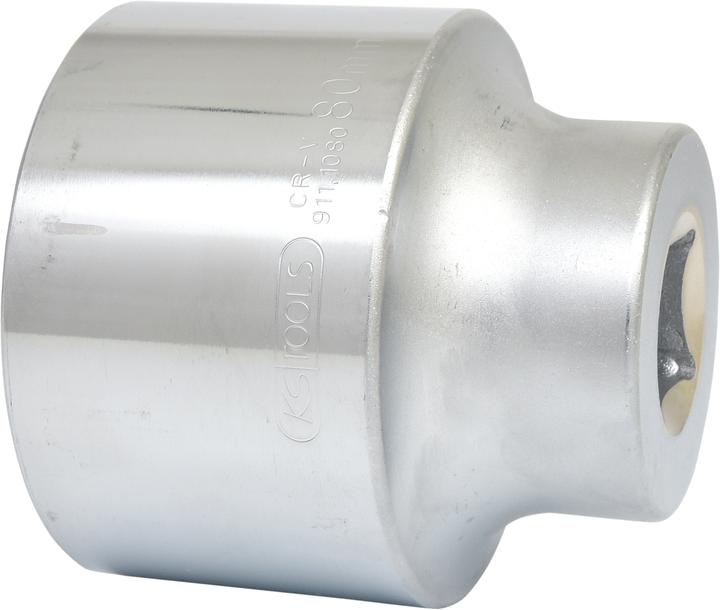 Actual product image KS Tools 1" hexagon socket short (80 mm)