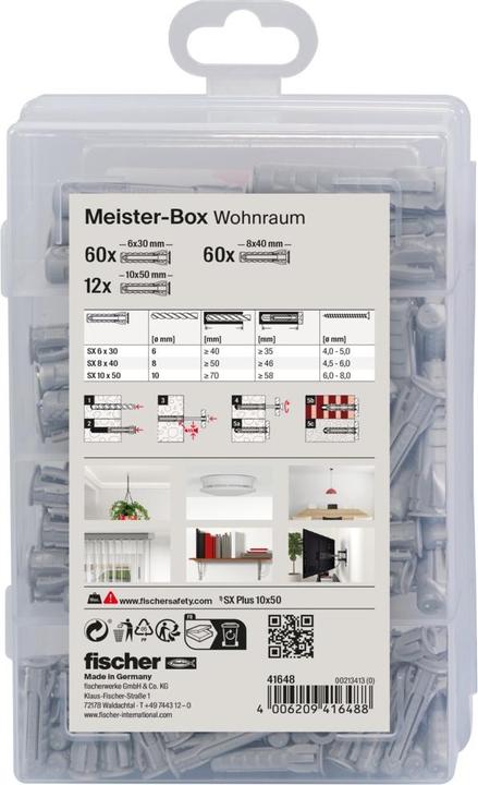 Actual product image Fischer Master Box SX Dowels (132 pcs.)