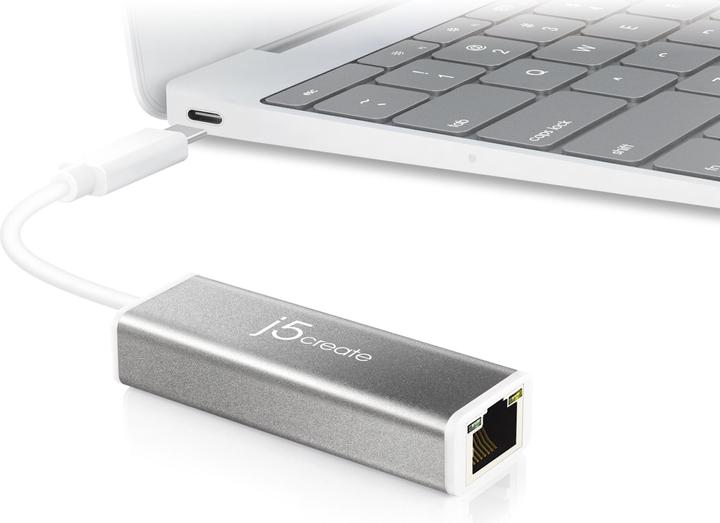 Immagine prodotto j5Create Da USB-C A Gigabit Ethernet (USB-C, RJ45 (1x))