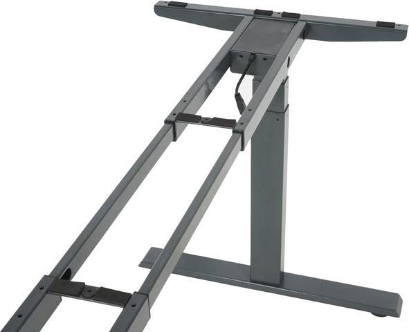 Image du produit Swisshandel24 Bâti, bâti de table variable pour bureau d'angle, réglable en hauteur électriquement Mémoire 45kg