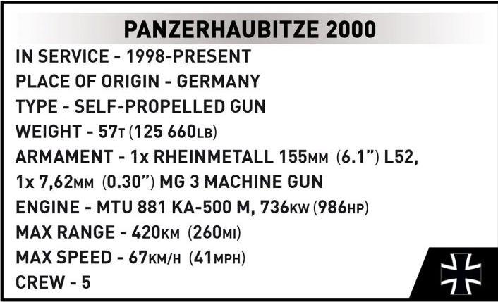 Actual product image Cobi 2000 self-propelled howitzer