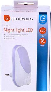 Actual product image Ranex LED Night Light with Motion Detector, Day/Night Sensor - 0.4 Watt 6000.293 White