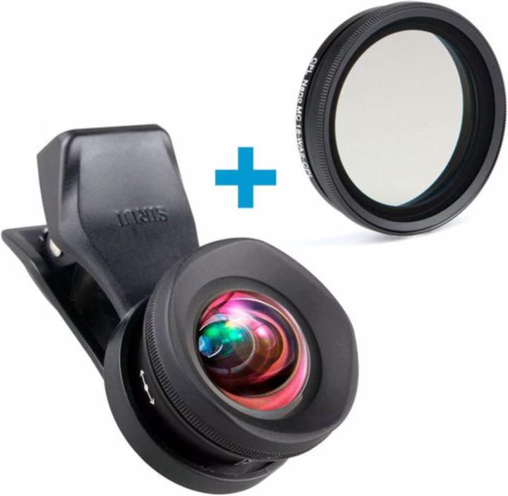 Sirui Smartphone-Objektiv 18-WA Set + Polfilter in Case